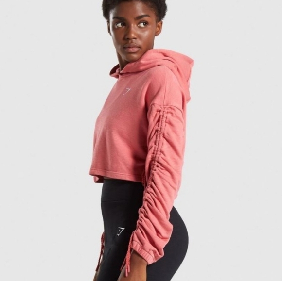 Gymshark Ruched Cropped Hoodie - Picture 5 of 10